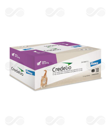 CREDELIO GATOS 12 MG (0,5-2 KG) 18 COMPRIMIDOS
