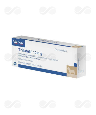 TRILOTAB 10 MG COMP MASTICABLES PERRO