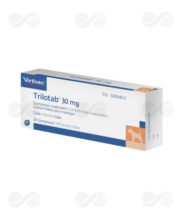 TRILOTAB 30 MG COMP MASTICABLES PERRO
