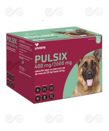 PULSIX 400/2000 MG PERROS >25-40 KG 24 PIPETAS