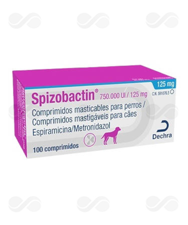 SPIZOBACTIN 750.000 UI/ 125 MG 100 COMP