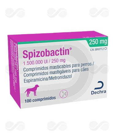 SPIZOBACTIN 1.500.000 UI/ 250 MG 100 COMP