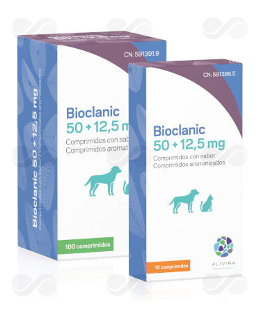 BIOCLANIC 50 + 12,5 MG 100 COMP SABOR GATO Y PERRO