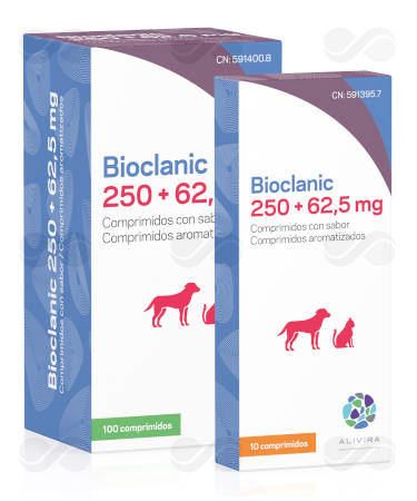 BIOCLANIC 250 + 62,5 MG 100 COMP SABOR GATO/PERRO