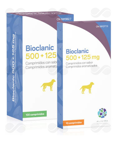 BIOCLANIC 500 + 125 MG 100 COMP SABOR PERRO