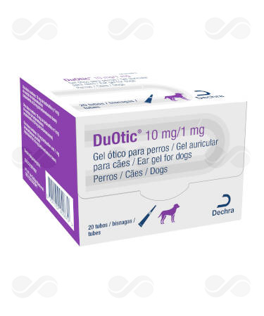 DUOTIC 10 MG/1 MG GEL OTICO PERROS 20 TUBOS