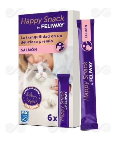 FELIWAY HAPPY SNACK SALMON 6 UDS