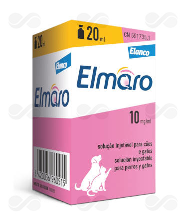 ELMARO 10 MG/ML 20 ML SOL INYEC PERRO Y GATO