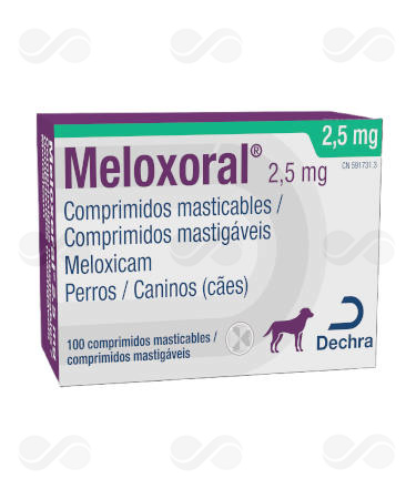 MELOXORAL 2,5 MG 100 COMP MASTICABLES PERRO