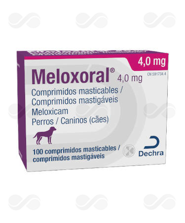 MELOXORAL 4 MG 100 COMP MASTICABLES PERRO