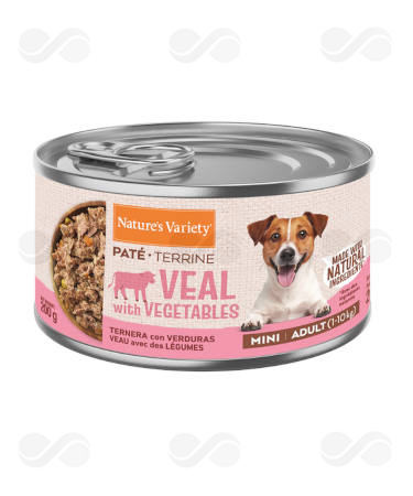 NV DOG WET PATE MINI VEAL 12 X 200 GR