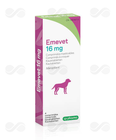 EMEVET 16 MG 4 COMP PERROS