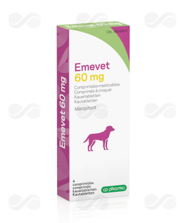 EMEVET 60 MG 4 COMP PERROS