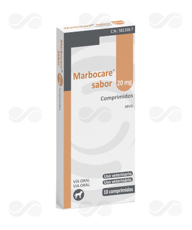 MARBOCARE SABOR 20 MG 10 COMPRIMIDOS