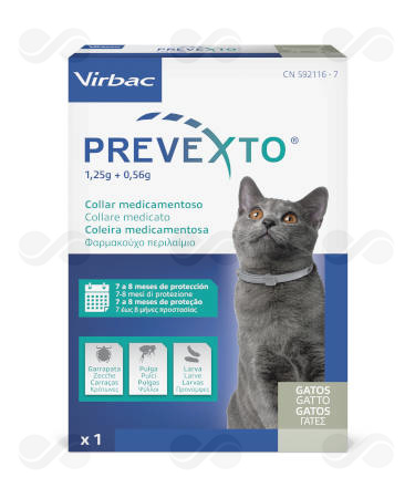 PREVEXTO 38 CM GATOS COLLAR 1 UD