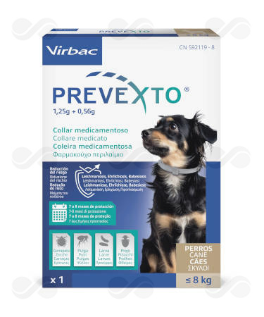 PREVEXTO 38 CM PERROS < 8 KG COLLAR 1 UD
