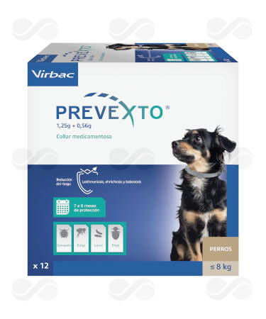 PREVEXTO 38 CM PERROS < 8 KG COLLAR 12 UDS