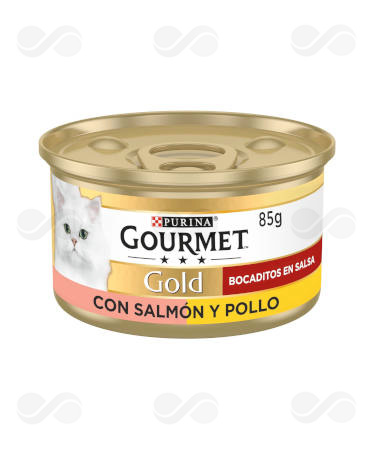 GOURMET GOLD BOCADI SALMON&POLLO 24x85 GR