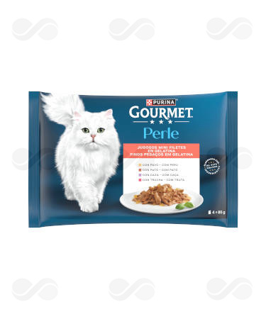 GOURMET PERLE FILETES GELATINA 4x85 GR