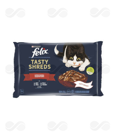 FELIX TASTY TROZOS EN SALSA POLLO 4x80 GR